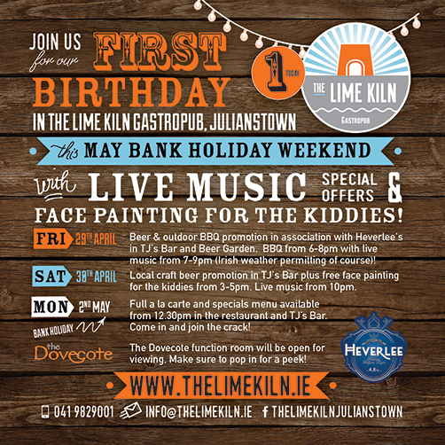 Lime Kiln Birthday & May Bank Holiday Weekend
