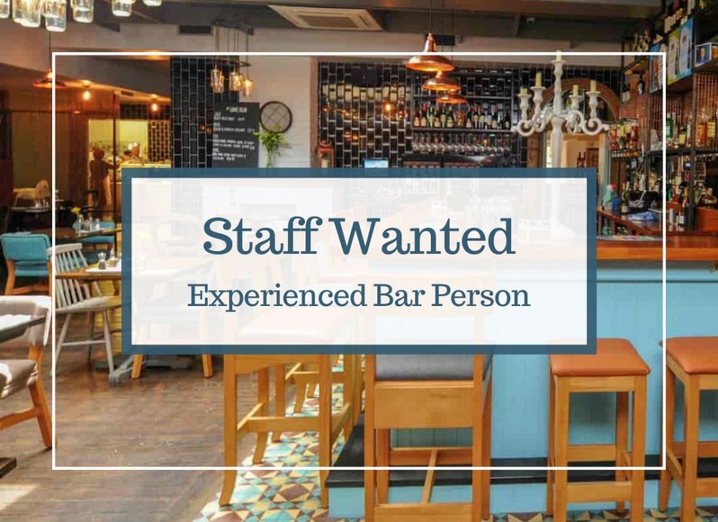 Experienced Bar Person Wanted at Lime Kiln Gastropub